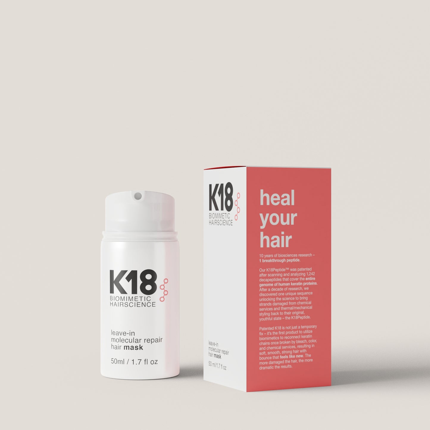 K18 Leave in molecular repair hair mask